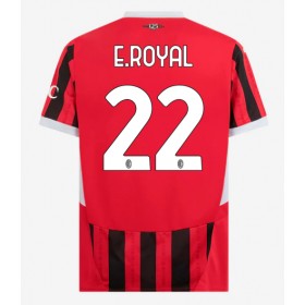 Pánské fotbalový oblečení AC Milan Emerson Royal #22 Domácí košile 2024-25 Krátkým Rukávem